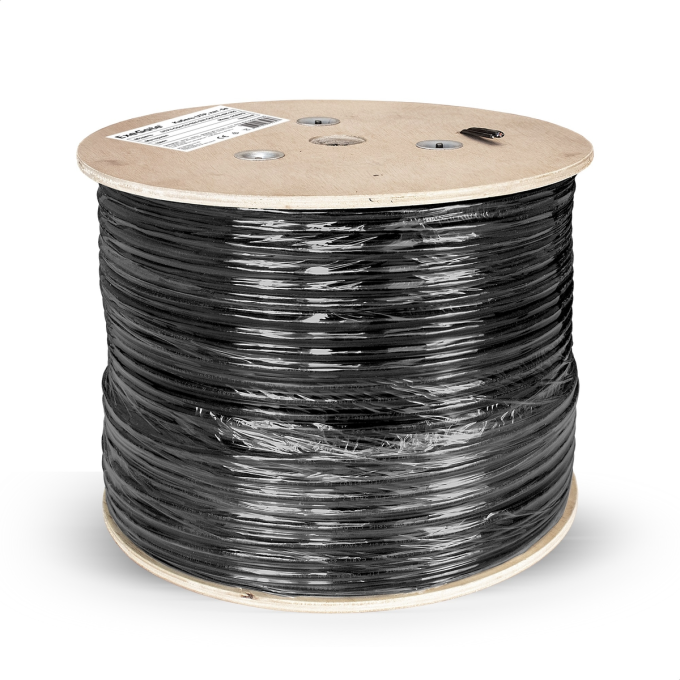 Кабель EXEGATE FUTP4-C5e-CU-S24-SW-OUT-PE-BK-305-FLUKE FTP EX301067RUS